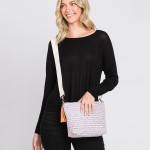 Wholesale knit Diamond Western Cross Body Bag Tassel Zipper Full Zipper Closure