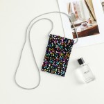 Wholesale sequin Cross Body Pouch Iridescent Liner Rhinestone Studded Fixed Stra