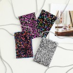 Wholesale sequin Cross Body Pouch Iridescent Liner Rhinestone Studded Fixed Stra