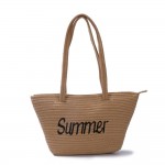 Wholesale braided Rope Summer Tote Bag Full Zipper Closure W T D Strap Drop L