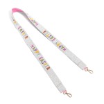 'Happy Easter' Seed Bead Bag Strap

- Lobster Claw Closure
- Approximately 47" L X 1.5" W