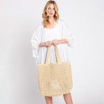 Wholesale solid Color Crochet Straw Bag Unlined Body W T D Straw