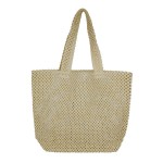 Wholesale solid Color Crochet Straw Bag Unlined Body W T D Straw