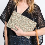 Lurex Mixed Multi Color Straw Clutch Crossbody Bag

- Magnetic Closure
- Removable Wristlet & Cross Body Straps
- Approximately 11" W X 8" T
- Strap Drop 14-26" L