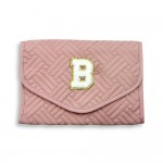 Wholesale quilted Foldable Jewelry Organizer Chenille Initial Glitter Patch Snap