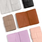 Wholesale vegan Leather Woven Bifold Wallet Five Inside Pockets Three Card Holde