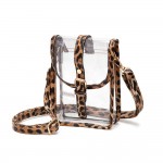Wholesale clear Cross Body Bag Leather Trim Snap Latch Buckle Closure Adjustable