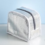 Wholesale quilted Checker Lunch Box Full Zipper Closure One External Open Pocket