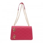 Wholesale vegan Leather Quilted Cross Body Tote Bag Metal Bow Details Magnetic S