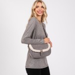 Wholesale velvet Cross Body Bag Sherpa Detail Buckle Closure Magnetic Buckle Clo