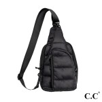 Wholesale c C BGS Puffer Padding Sling Bag Full Zipper Closure Main Body One Mes