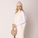 Wholesale do Everything Love Vegan Leather Quilted Puffer Tote Bag Full Zip Clos