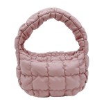 Wholesale do Everything Love Vegan Leather Quilted Puffer Tote Bag Full Zip Clos