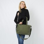 Wholesale corduroy Tote Bag Removable Crossbody Strap Full Zipper Closure Two Op