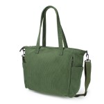 Wholesale corduroy Tote Bag Removable Crossbody Strap Full Zipper Closure Two Op