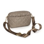 Wholesale quilted Crossbody Tote Bag Removeable Strap Full Zipper Closure One Op