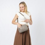 Wholesale quilted Crossbody Tote Bag Removeable Strap Full Zipper Closure One Op