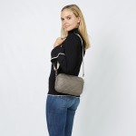 Wholesale quilted Crossbody Tote Bag Removeable Strap Full Zipper Closure One Op