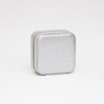 Wholesale rhinestone Studded Jewelry Box Full Zipper Closure Removable Divider O