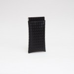 Wholesale woven Vegan Leather Glasses Case Magnetic Closure Lined Body