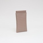 Wholesale woven Vegan Leather Glasses Case Magnetic Closure Lined Body