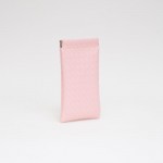 Wholesale woven Vegan Leather Glasses Case Magnetic Closure Lined Body
