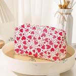 Wholesale hearts Corduroy Make Up Pouch Full Zipper Closure One Open Pocket T L