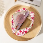 Wholesale hearts Corduroy Make Up Pouch Full Zipper Closure One Open Pocket T L