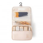 Wholesale nylon Hanging Makeup Bag Water Resistant Velcro Closure Outer Open Poc