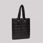 Wholesale puffer Tote Bag Knotted Handles Magnetic Closure Outer Pockets Lined B