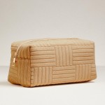 Wholesale quilted Terry Cloth Travel Pouch Full Zip Closure L T D Polyester