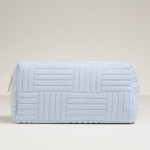 Wholesale quilted Terry Cloth Travel Pouch Full Zip Closure L T D Polyester