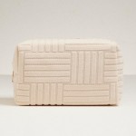 Wholesale quilted Terry Cloth Travel Pouch Full Zip Closure L T D Polyester