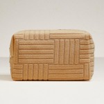 Wholesale quilted Terry Cloth Travel Pouch Full Zip Closure L T D Polyester
