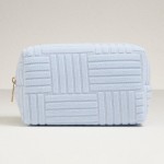 Wholesale quilted Terry Cloth Travel Pouch Full Zip Closure L T D Polyester