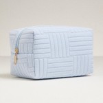 Wholesale quilted Terry Cloth Travel Pouch Full Zip Closure L T D Polyester