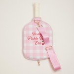 Wholesale my Pickle Ball Era Cherries Plaid Printed Pickle Ball Racket Bag Full