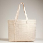 Wholesale quilted Terry Cloth Tote Bag Snap Closure Lined Body Handle Drop L L T