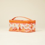 Wholesale clear Fruit Print Travel Pouch Full Zipper Closure L T D