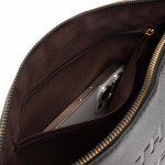 Wholesale vegan Leather Makeup Bag Embossed MAKEUP BAG Detail Full Zip Closure R