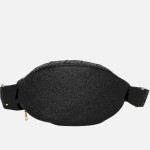 Wholesale rhinestone Glitter Football Crossbody Bag Zip Closure Lined Body Adjus