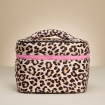 Wholesale leopard Print Toiletry Bag Handle Full Zip Closure Lined Body T L D