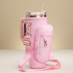 Wholesale crossbody Stripes Bows Print Neoprene Tumbler Holder Fits oz Tumbler V
