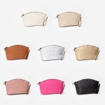 Wholesale vegan Leather Makeup Bag Embossed MAKEUP BAG Detail Full Zip Closure R