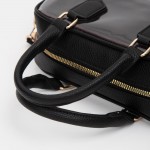 Wholesale clear Crossbody Tote Bag Vegan Leather Trim Zip Closure Removeable Veg