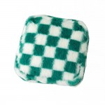 Wholesale furry Checker Pouch Full Zip Closure Lined Body One Open Pocket L T D