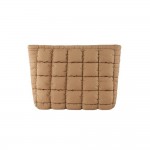 Wholesale quilted Nylon Puffer Pouch Zip Closure Lined Body Internal Zip Pocket