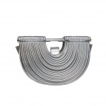 Wholesale vegan Leather Half Crescent Moon Clutch Bag Front Rope Ripple Detail I