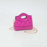 Wholesale mini Quilted Vegan Leather Cross Body Tote Bag Snap Closure Removeable