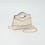 Wholesale mini Quilted Vegan Leather Cross Body Tote Bag Snap Closure Removeable